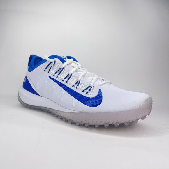 Nike Shoes Nike Alpha Huarache 7 Pro Tf White Royal Lacrosse Cleats